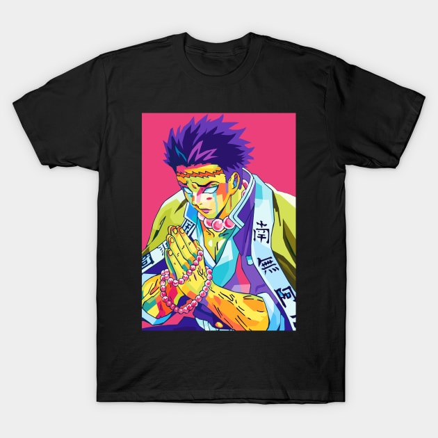 Gyomei Himejima Wpap Pop Art T-Shirt by Zet Art